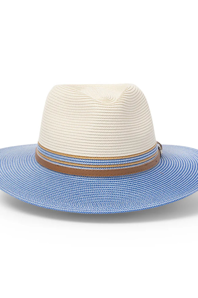 Heritage Town & Country Fedora | Ice Blue/Ivory