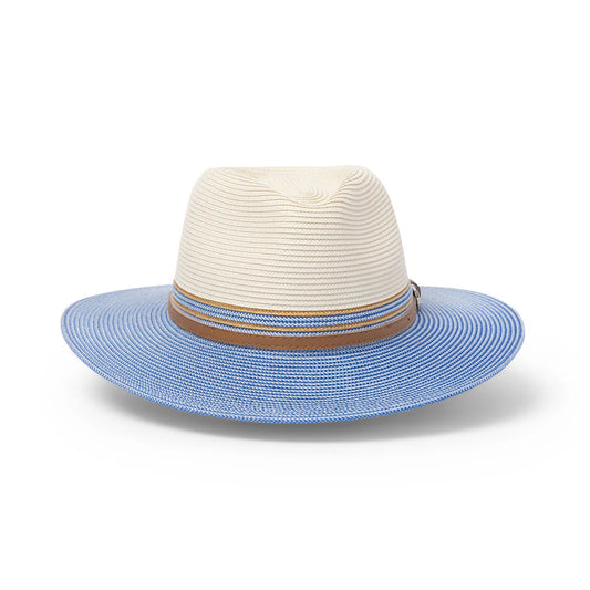 Heritage Town & Country Fedora | Ice Blue/Ivory