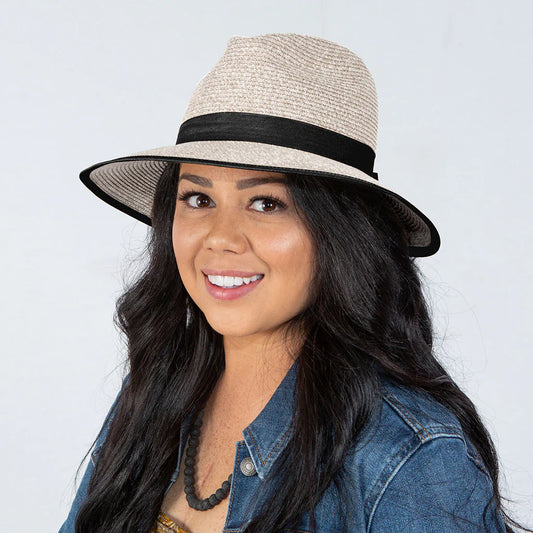 Lois Fedora | Oatmeal/Black