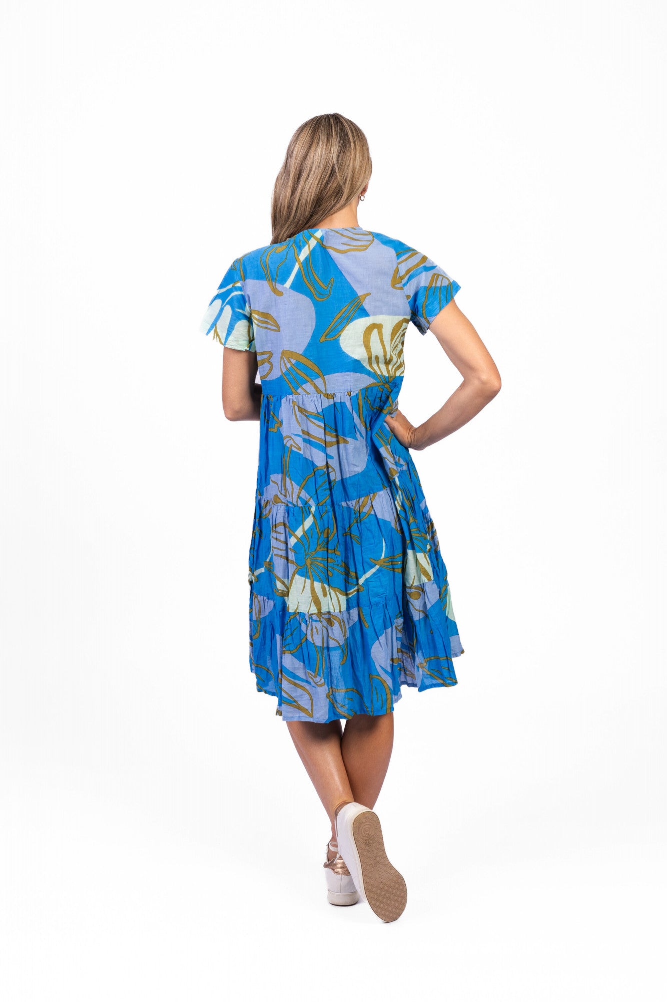 Thalia Tiered Dress TigerLily Blue