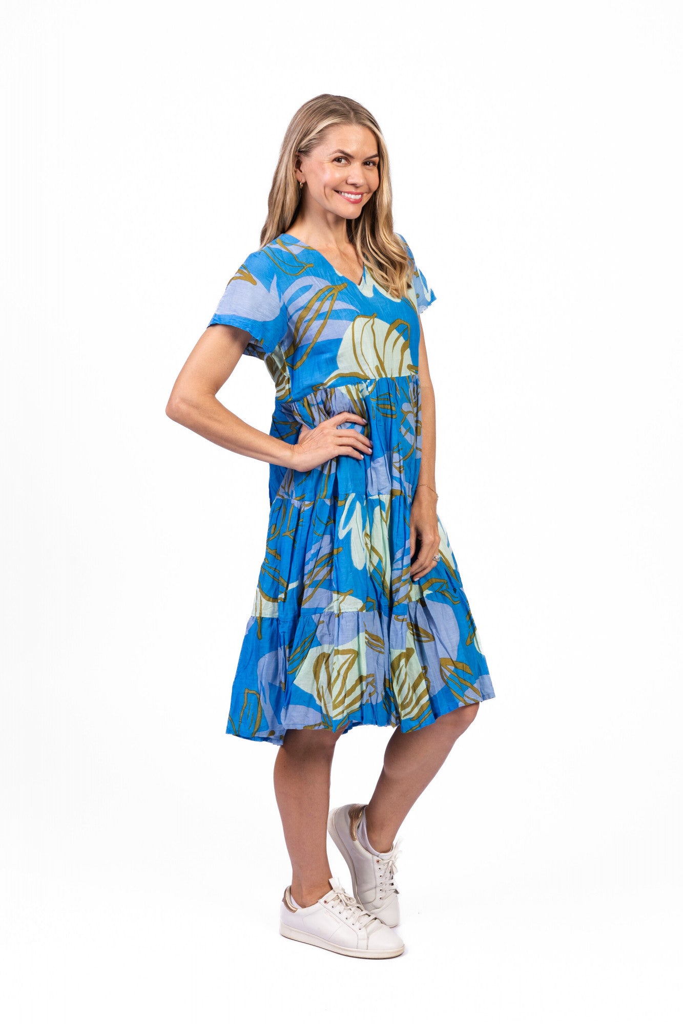 Thalia Tiered Dress TigerLily Blue