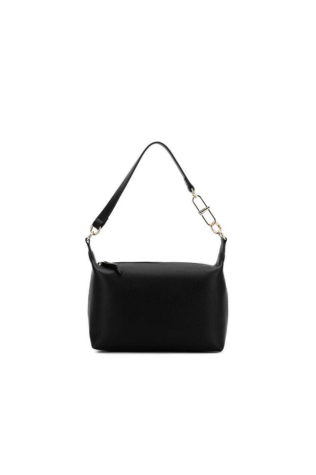 Elodie Black Top Handle Crossbody