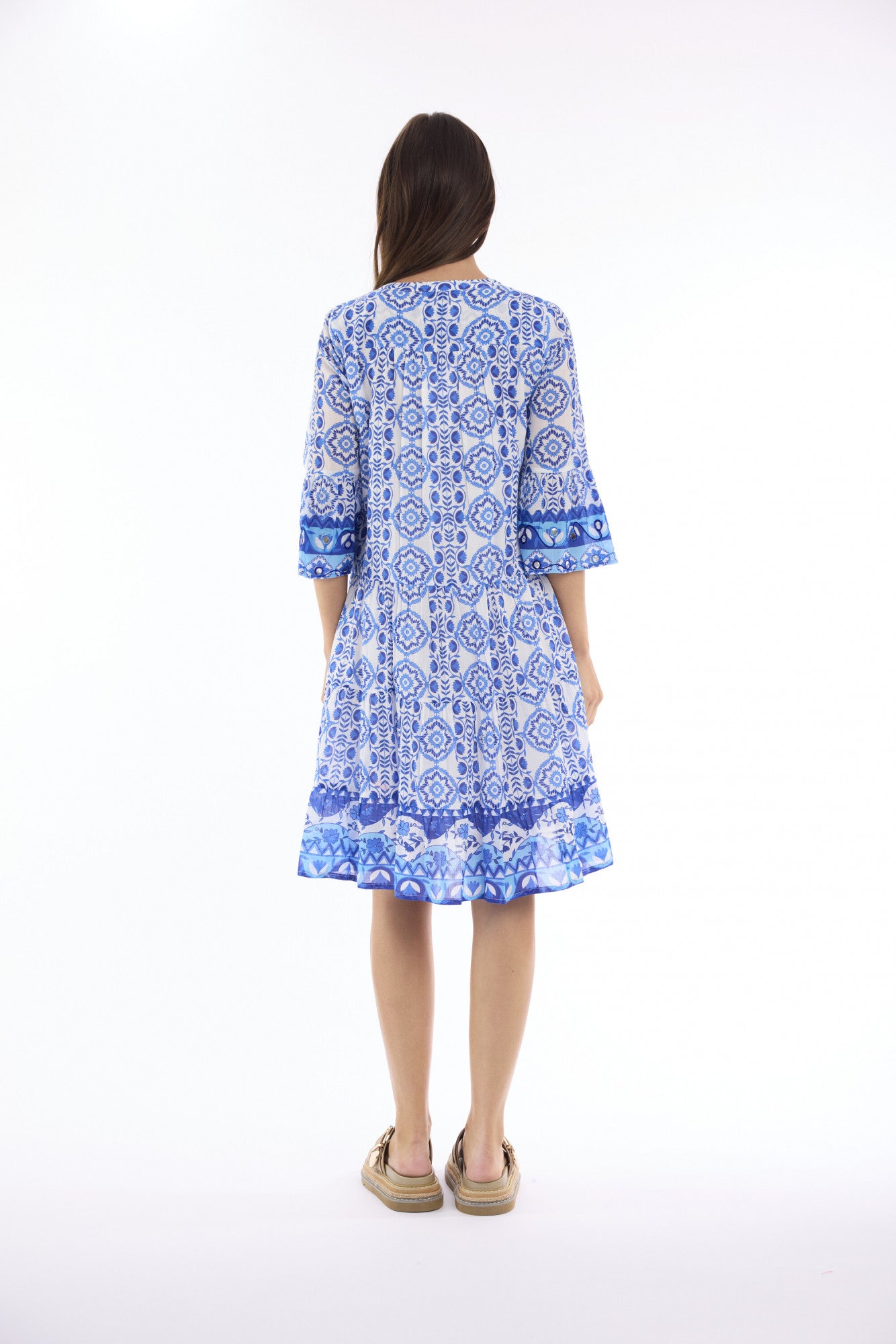 Maalti Blue Dress Layers Frill
