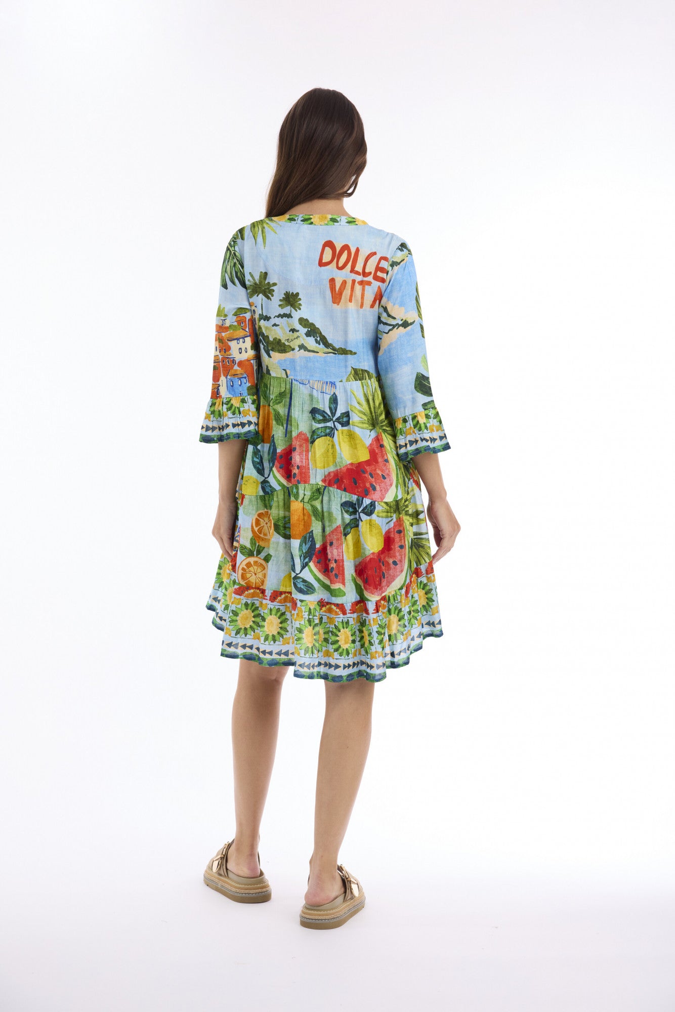 Adele Dress Layers 3/4 Sleeve