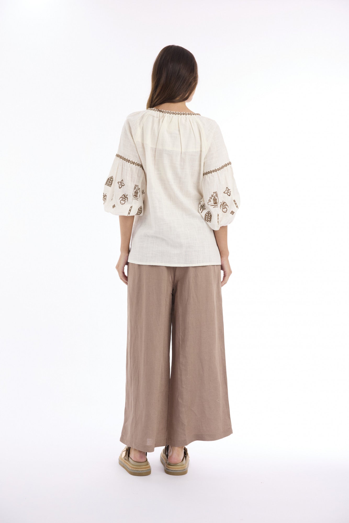 Orientique Sahara Top Embroidered