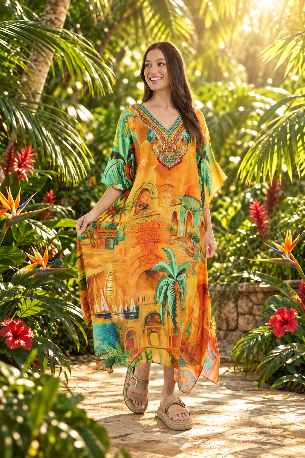Orientique Kaftan Dress V4376