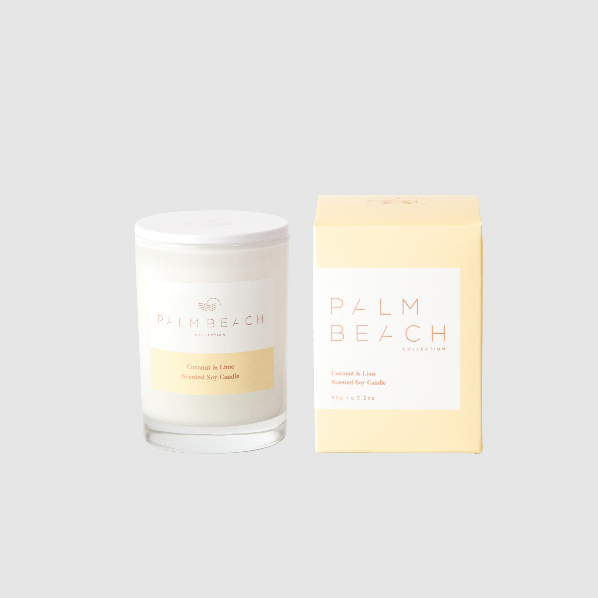 Coconut & Lime Mini Scented Candle 90g