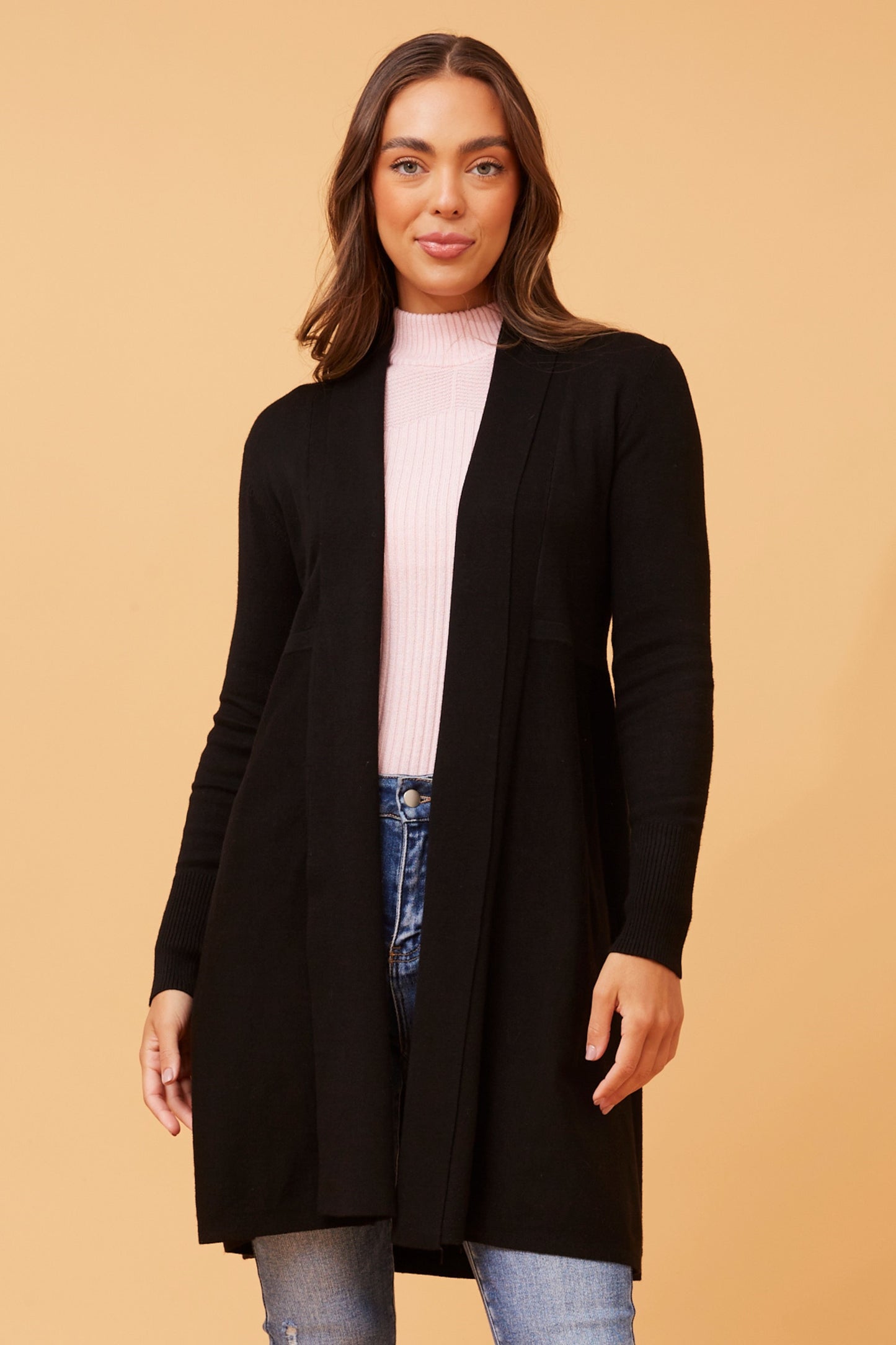 Emily Solid Knit Cardigan