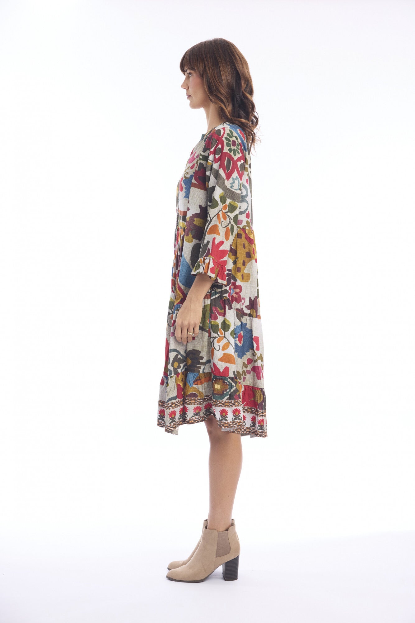 Chateau Eza Dress Button Placket