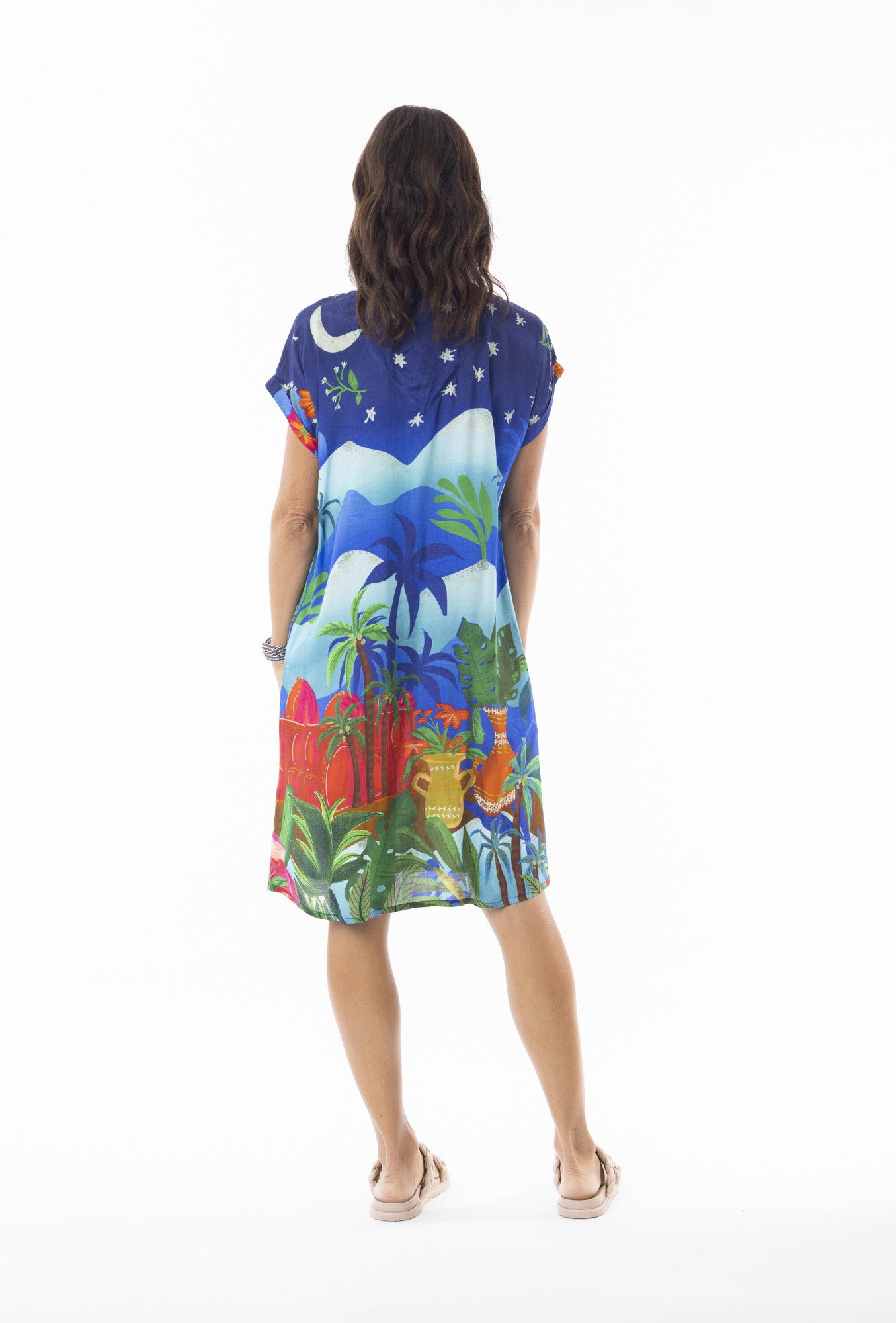 Arabian Nights Short Sleeve Dress