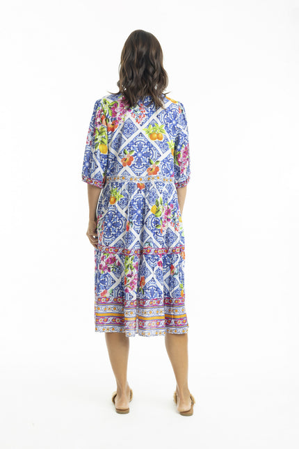 Lilah 3/4 Sleeve Boho Dress