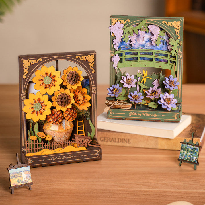 Rowood Glittering Water Lily Wall Art 3D Wooden Puzzle TH001