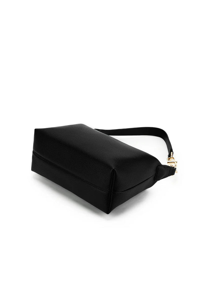 Elodie Black Top Handle Crossbody