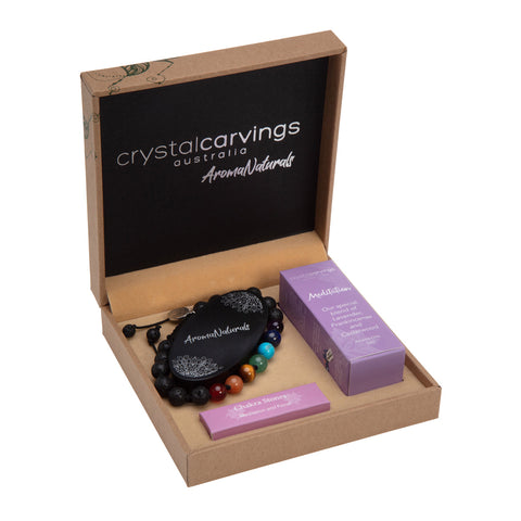 Meditation/Chakra Bracelet & Aroma Set