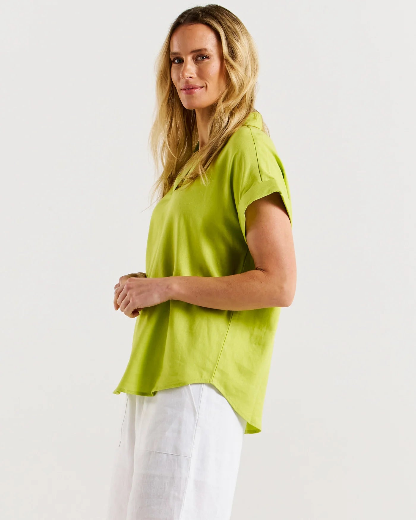 Flores Blouse | Lime