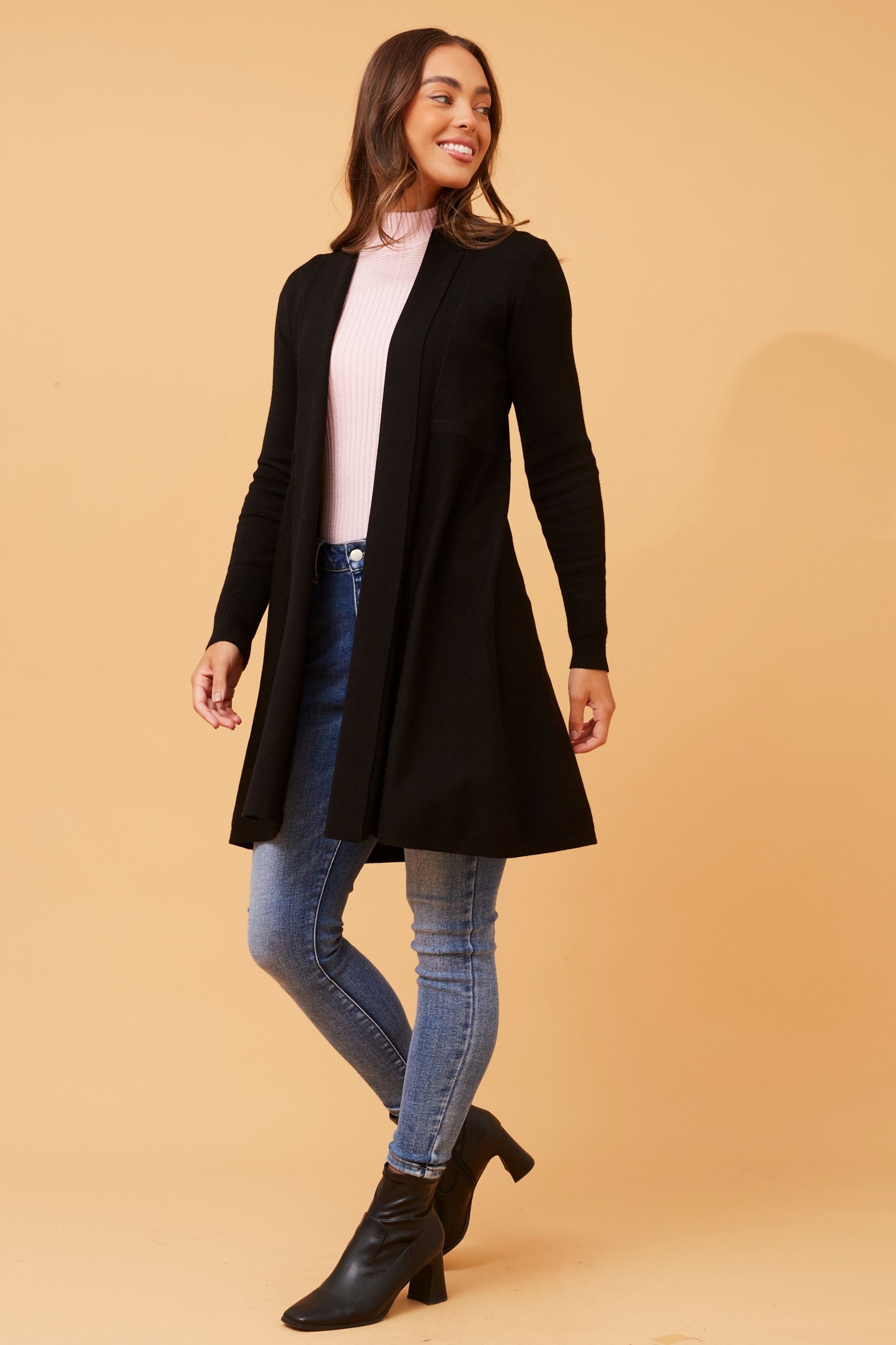 Emily Solid Knit Cardigan