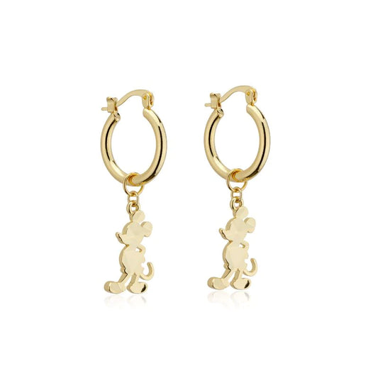 Mickey Mouse Charm Hoop Earrings