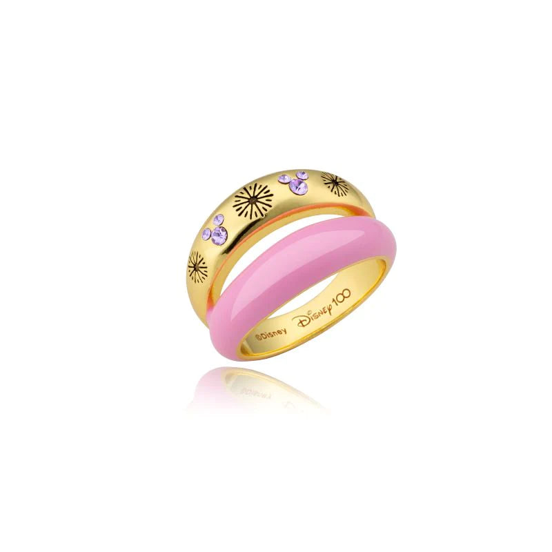Mickey Mouse Fireworks Pink Enamel Ring