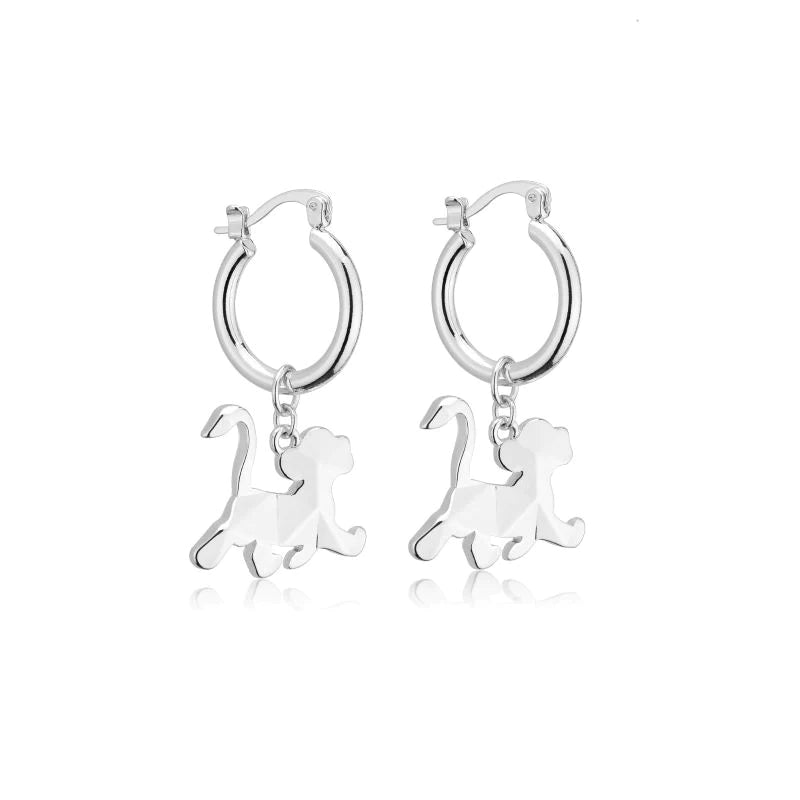 Simba Charm Hoop Earrings