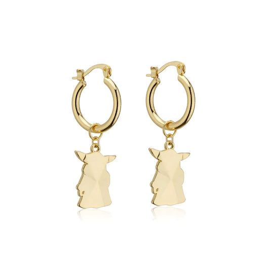 Grogu Charm Hoop Earrings