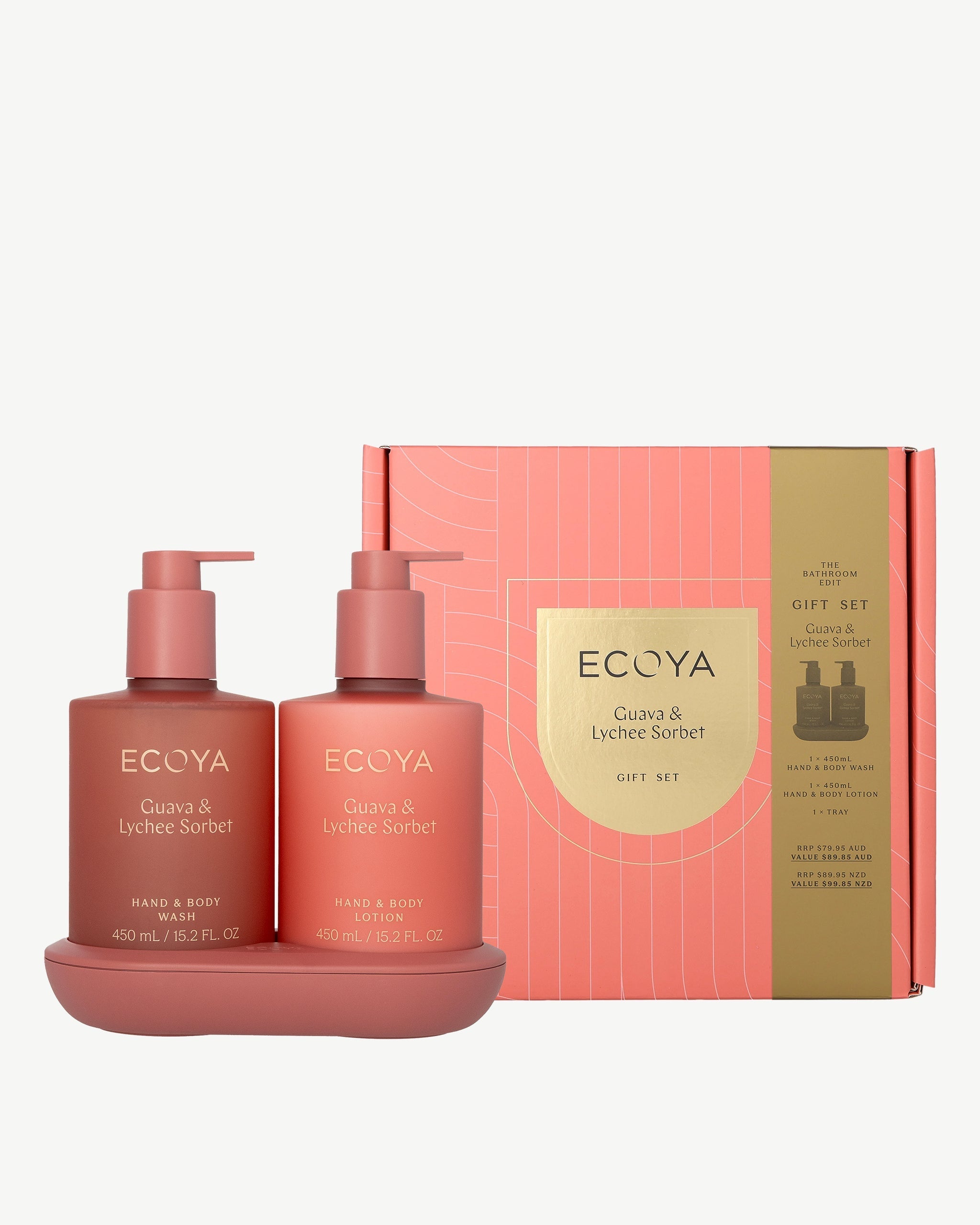 Guava & Lychee Sorbet Bathroom Edit