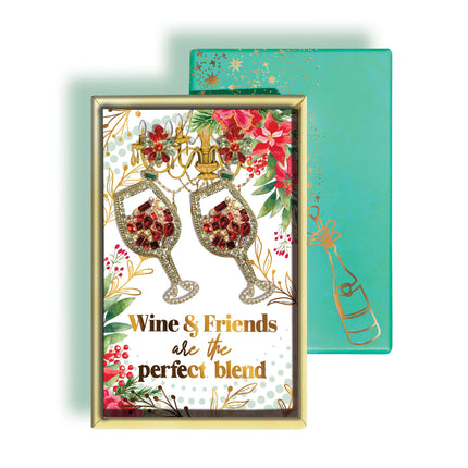 Earrings - Wine & Friends