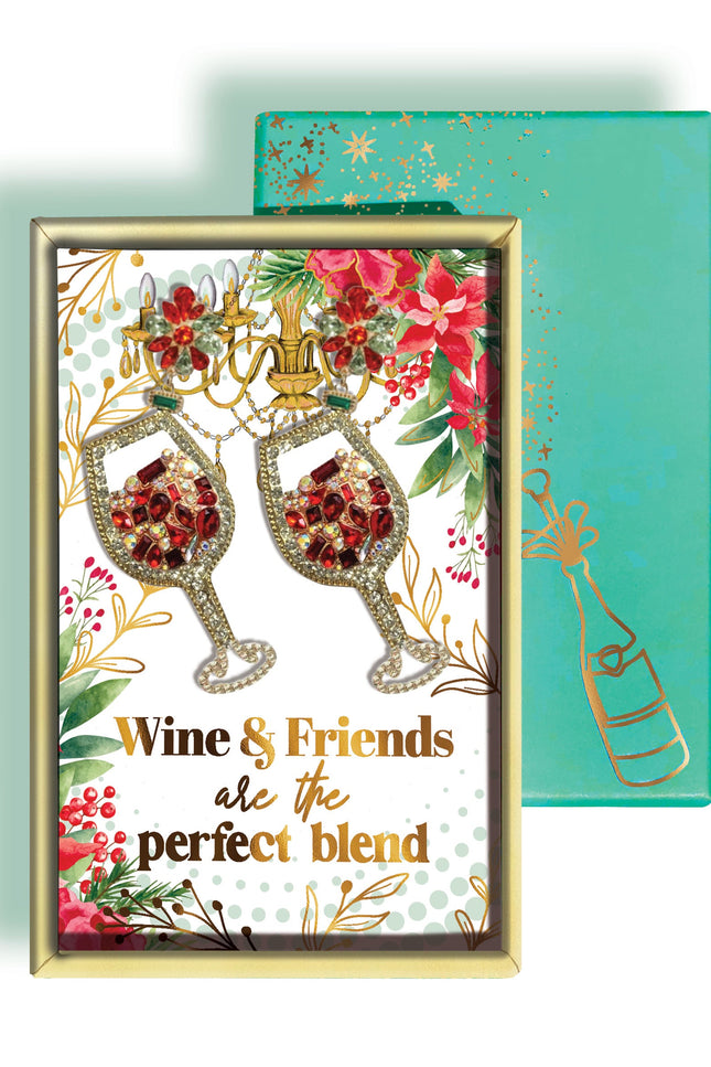 Earrings - Wine & Friends