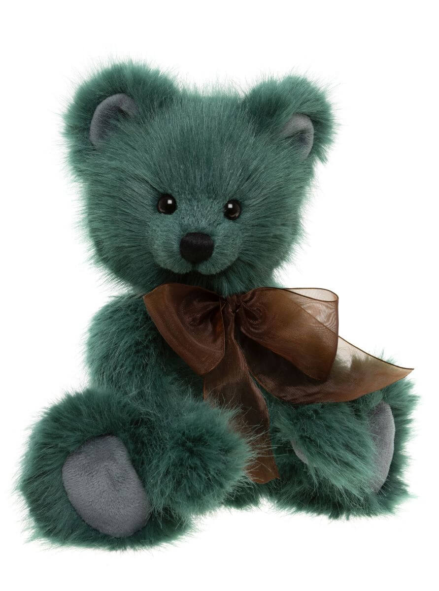 Fir Charlie Bears plush bear side view