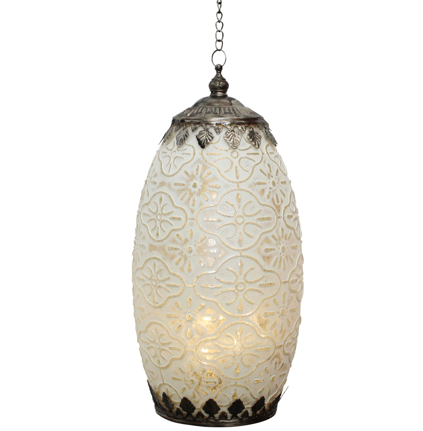 Lantern Led Tall White