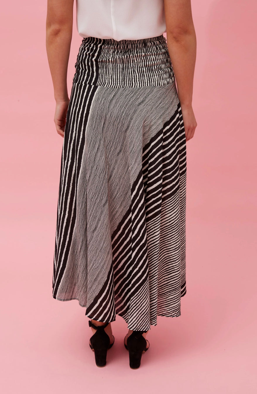 Full Length Stripe Skirt