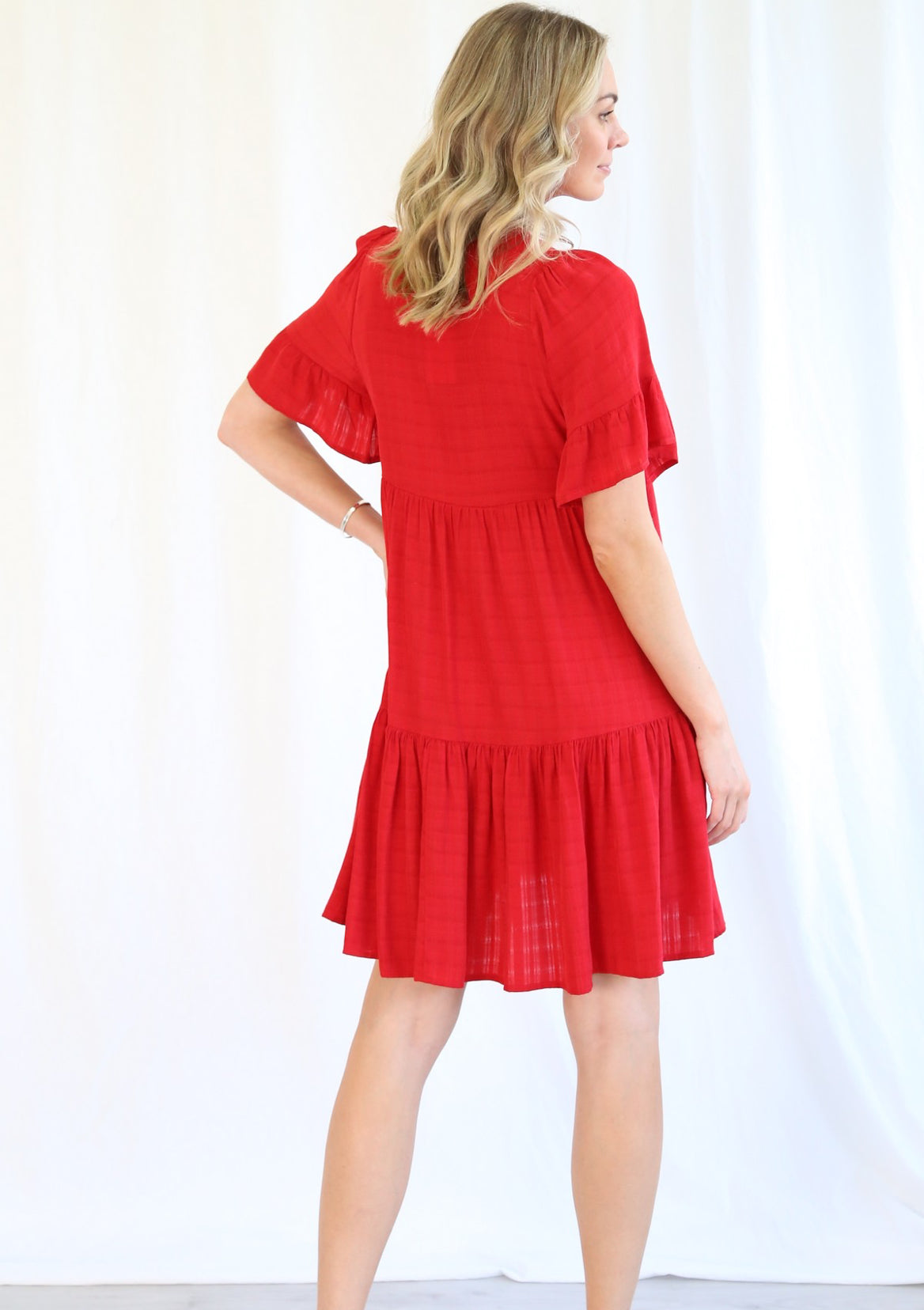 Jenny Boho Dress Red