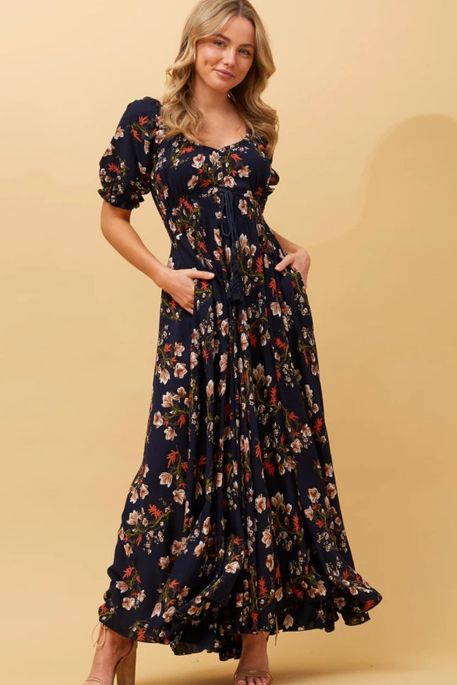 Pippa Floral Navy