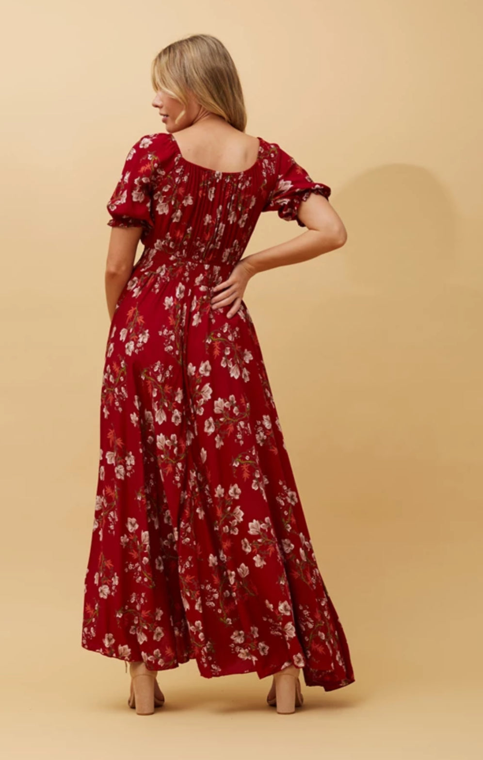 Pippa Floral Red Maxie