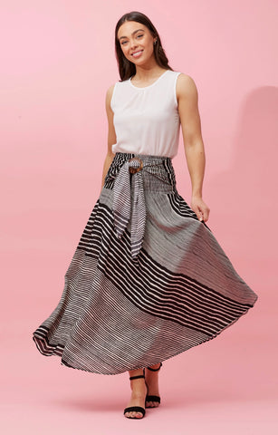 Full Length Stripe Skirt