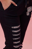Italian Sequins Pant Black