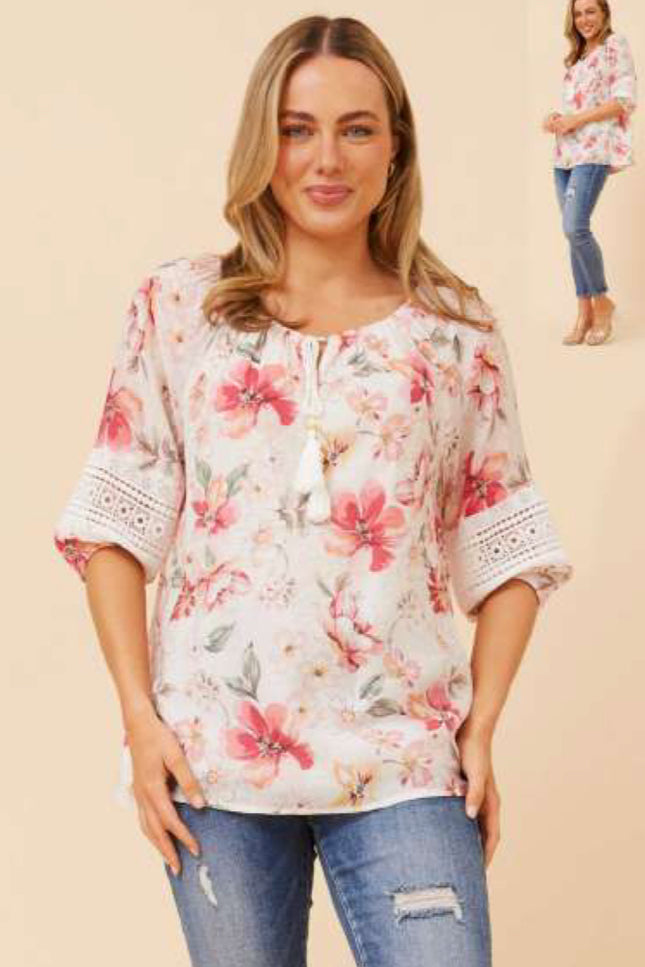 Lili Top Floral