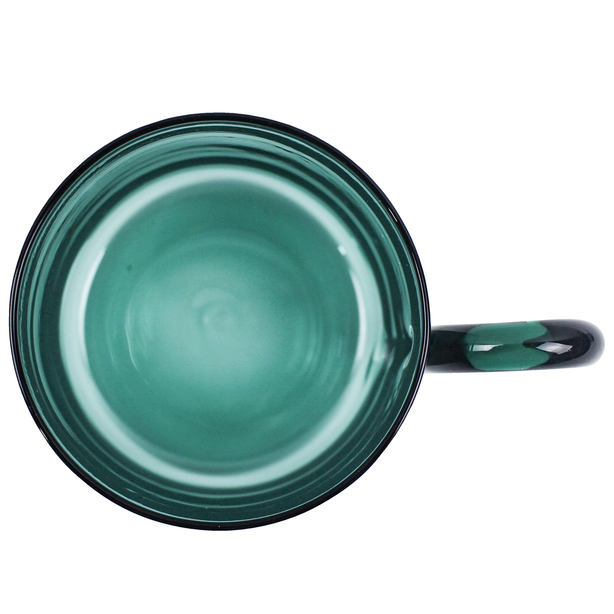 Hued Glass Cups Set of 4 | Teal (300ml)