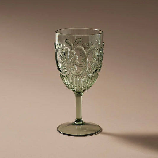 Flemington Acrylic Wine Glass- Green