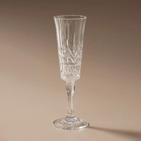 Flemington Acrylic Champagne Flute- Clear