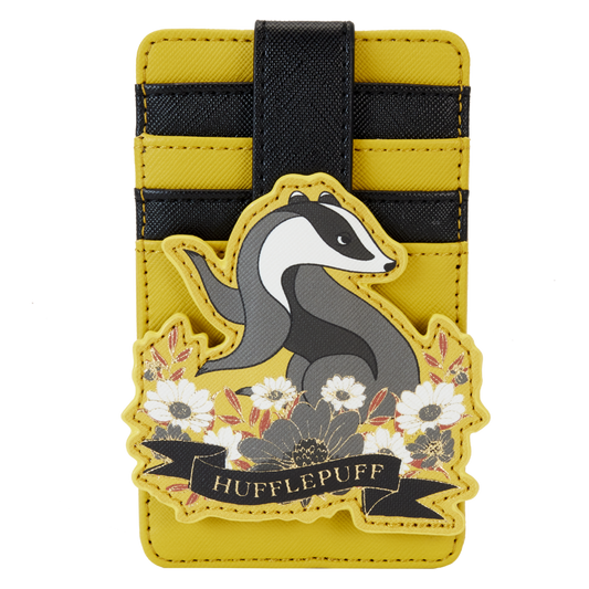 Loungefly- Harry Potter - Hufflepuff House Floral Tattoo Cardholder