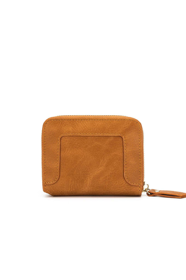 Rebel Tan Studded Wallet