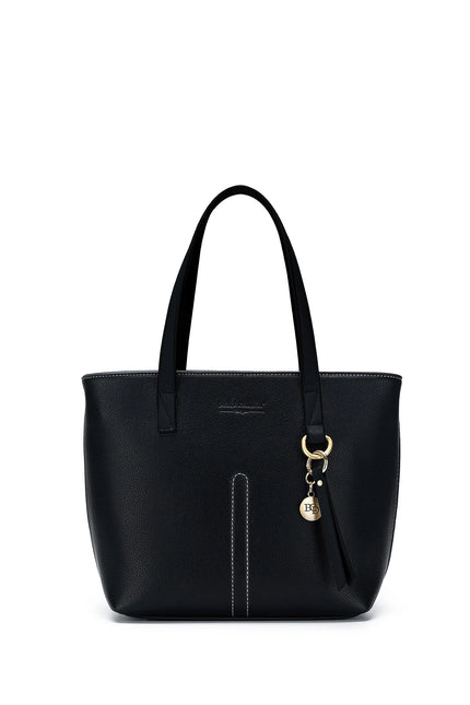 TARA FAUX LEATHER TOTE BAG