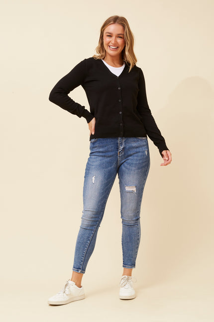 Lillian Knit Cardigan Black