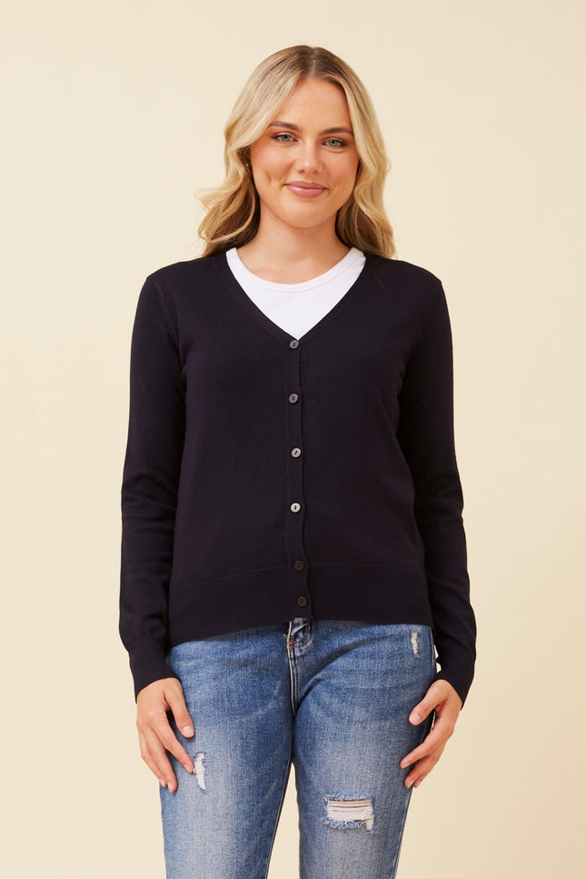 Lillian Knit Cardigan Navy