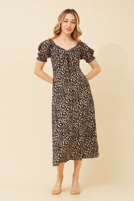 Animal Front Knot Dress
