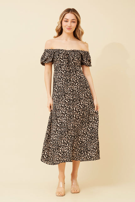 Animal Front Knot Dress