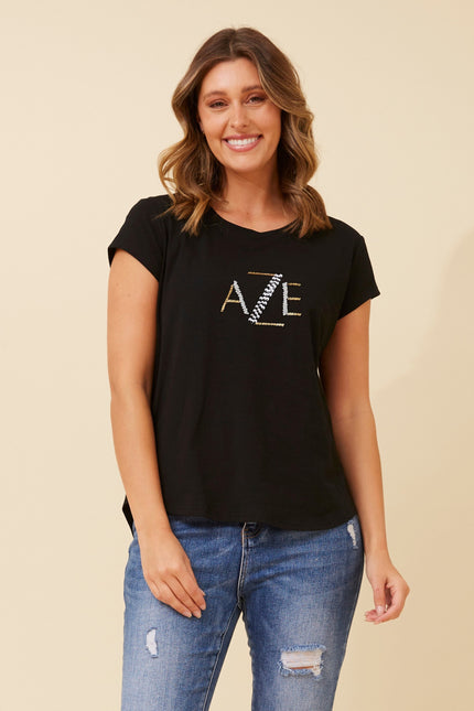 AZE Beaded Tee