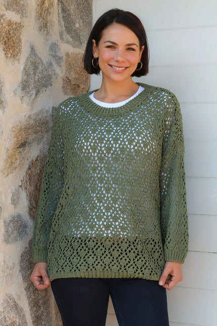 Moss Green Pullover