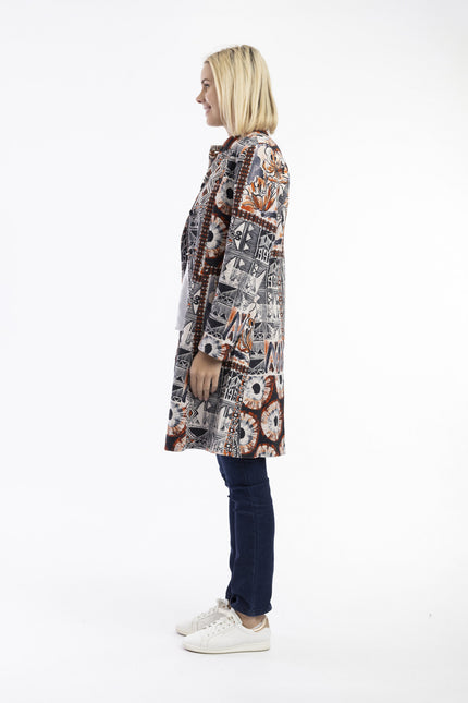 Makeba Coat Round Neckline
