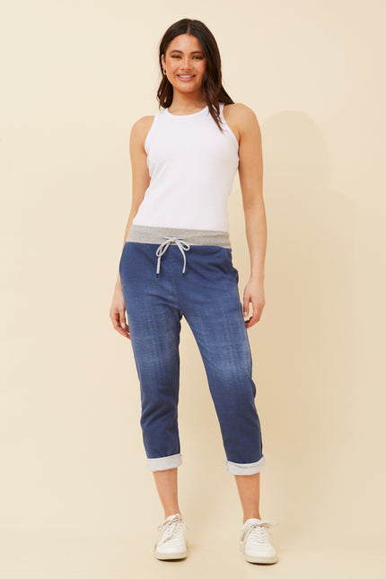 Denim Italian Jogger Pants